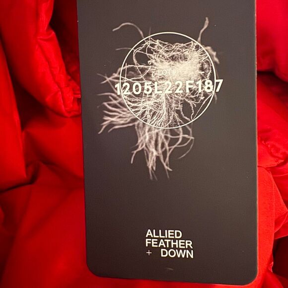 Lands’ End Plus 3X Red Down Puffer Coat Jacket 600 Fill RDS Warm Packable NWT - Picture 8 of 8